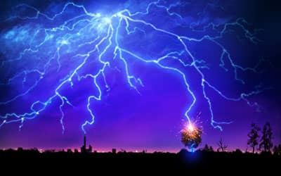 Lightning strikes