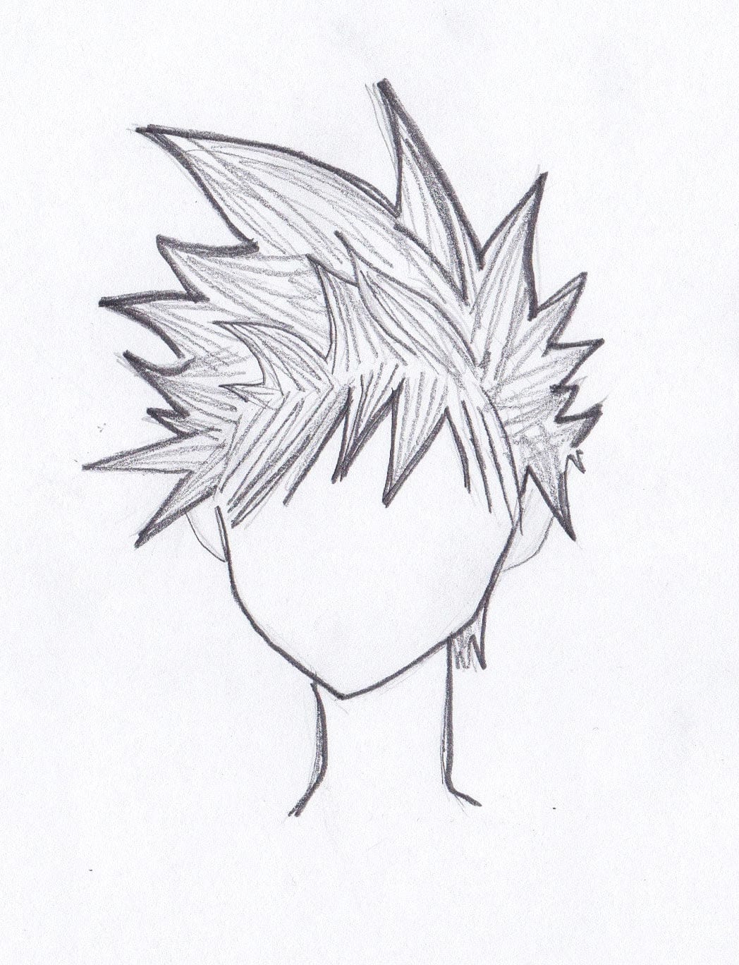 The Complete Guide On How To Draw Anime Hair Corel Painter Step 7 cleaning up the drawing anime boy outline drawing. to draw anime hair