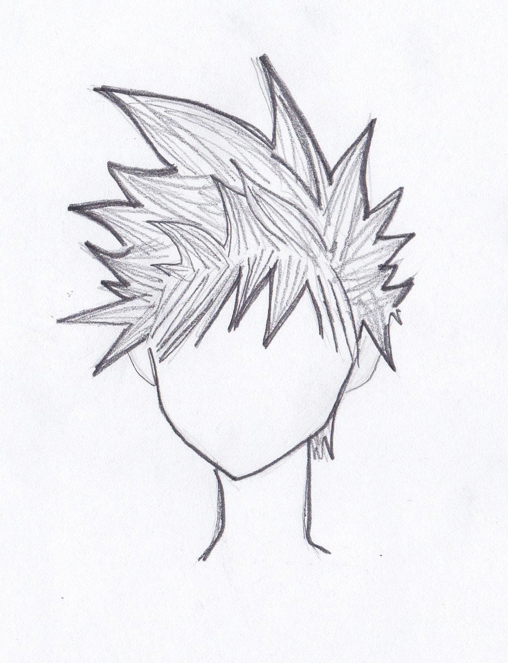 How To Draw Anime Boys Hair Step By Step