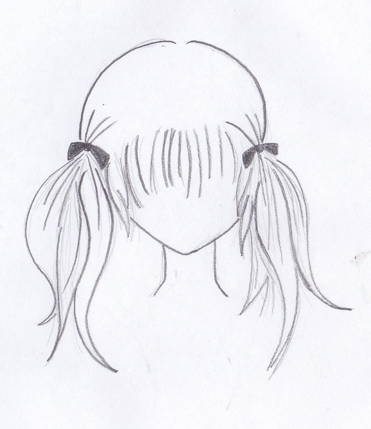 Step 2 How to Draw Anime / Manga Hair Sytles with Drawing