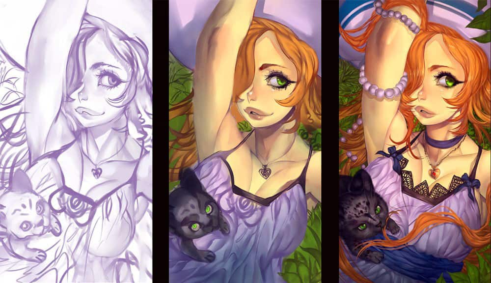 I Like To Draw Anime And Game Characters Into My Own Style