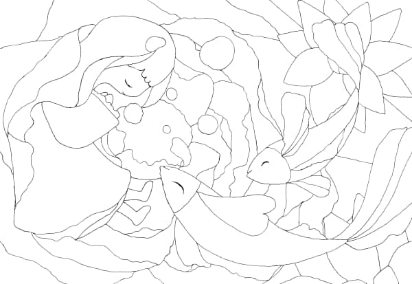 デジタル水彩とスポンジで描く光と影 Step1 デジタル水彩とスポンジで描く光と影 Step1